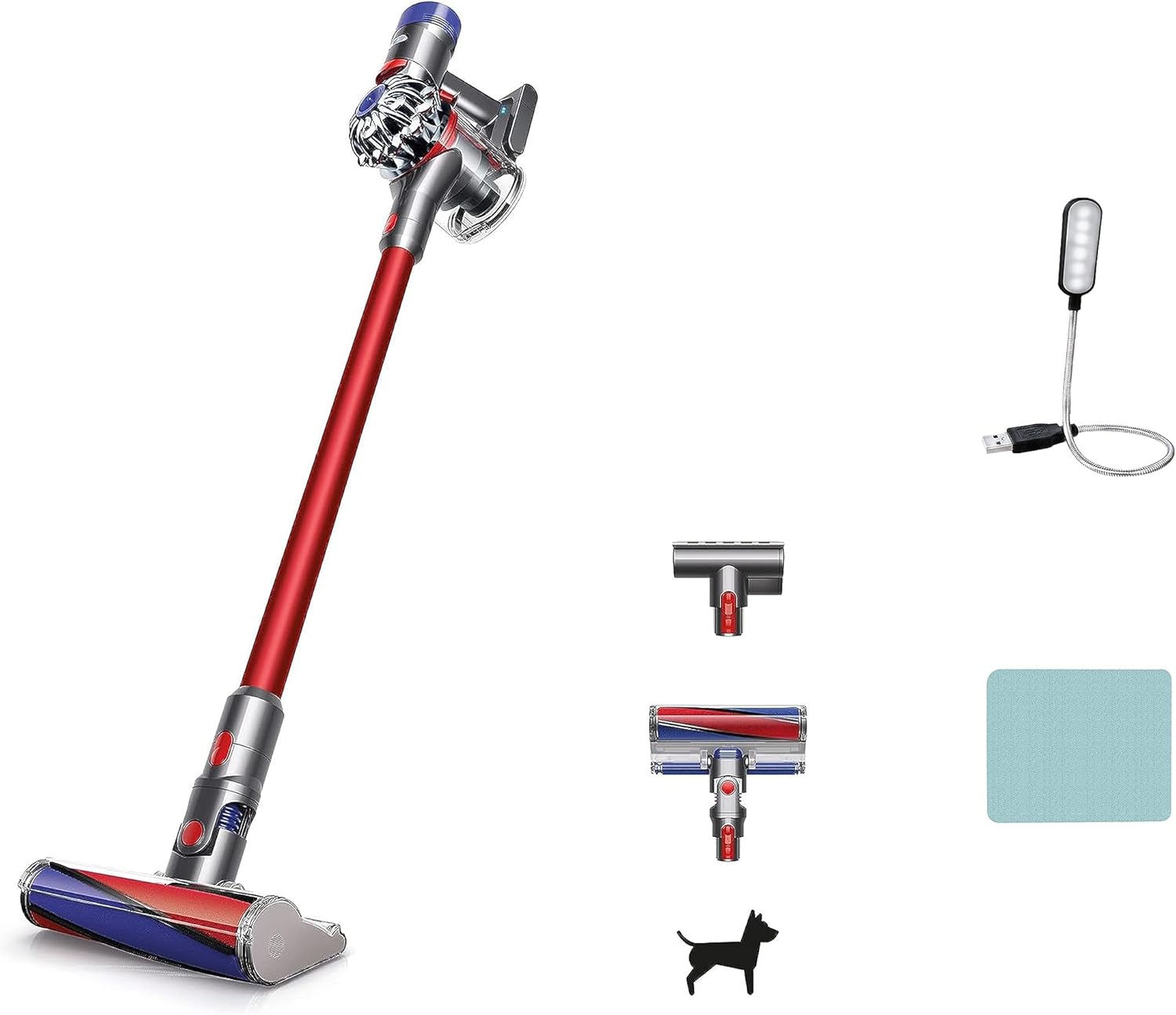 Dyson V8 Fluffy Cordless Stick Vacuum Cleaner, Red Romania | Ubuy
