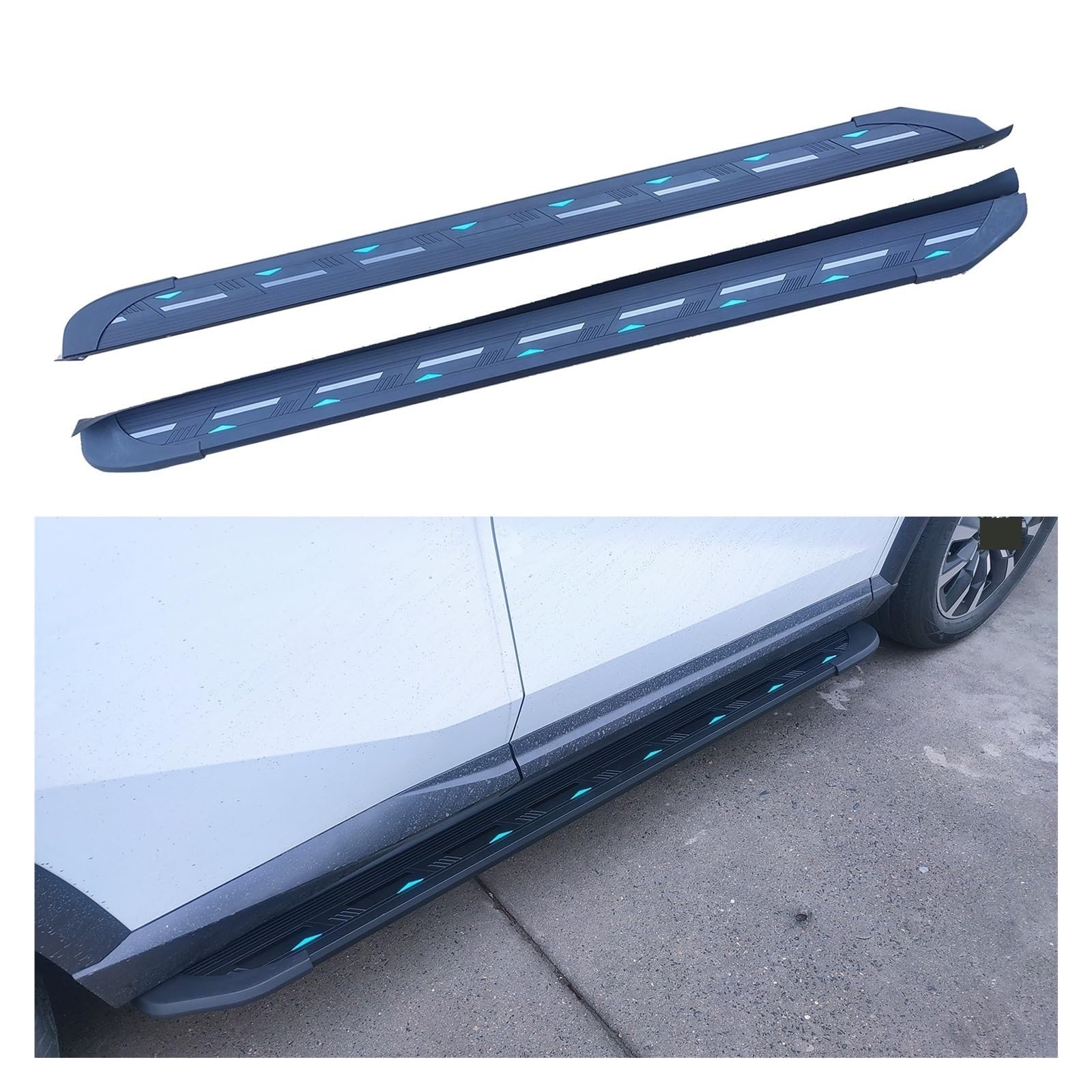 Pedane laterali da 2 pezzi Pedali Nerf Bar compatibili con Jeep Cherokee 2014-2022