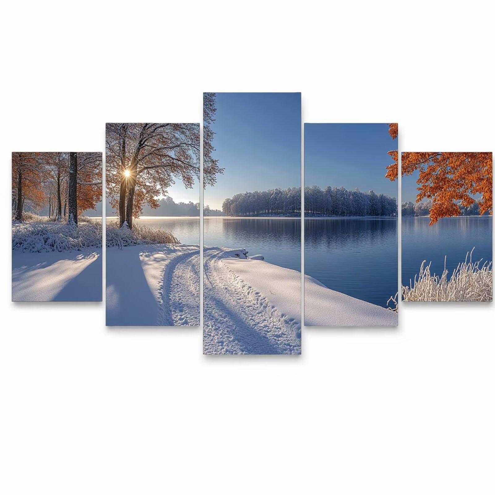 5 Pack Painting by Numeros Adult Winter Three Sizes Luminous YCBZ-1489