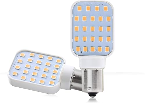 Miniatura 9 de Leisure LED Paquete de 4 bombillas LED giratorias para interiores de caravana, superbrillante, 312 lúmenes, 1141, 1156, BA15S, 24-SMD, bombilla de