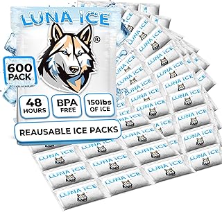 Dry Ice Packs for Shipping - Long Lasting ice Packs - 24+ Hour Freeze Power - BPA Free - 600 Pack Bulk 150 lb – Hielo Seco - Reusable Gel Bricks for Food