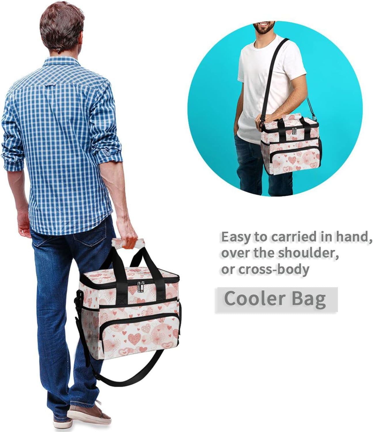 Bolsa Almuerzo Diseño Flor Puntada Famliihw Bolsa De Almuerzo Con Aislamiento Térmico Reutilizable Para Hombres Y Mujeres, Para Trabajo, Viajes, Picnic, Senderismo Bolsa Tela Algodón Lavable
