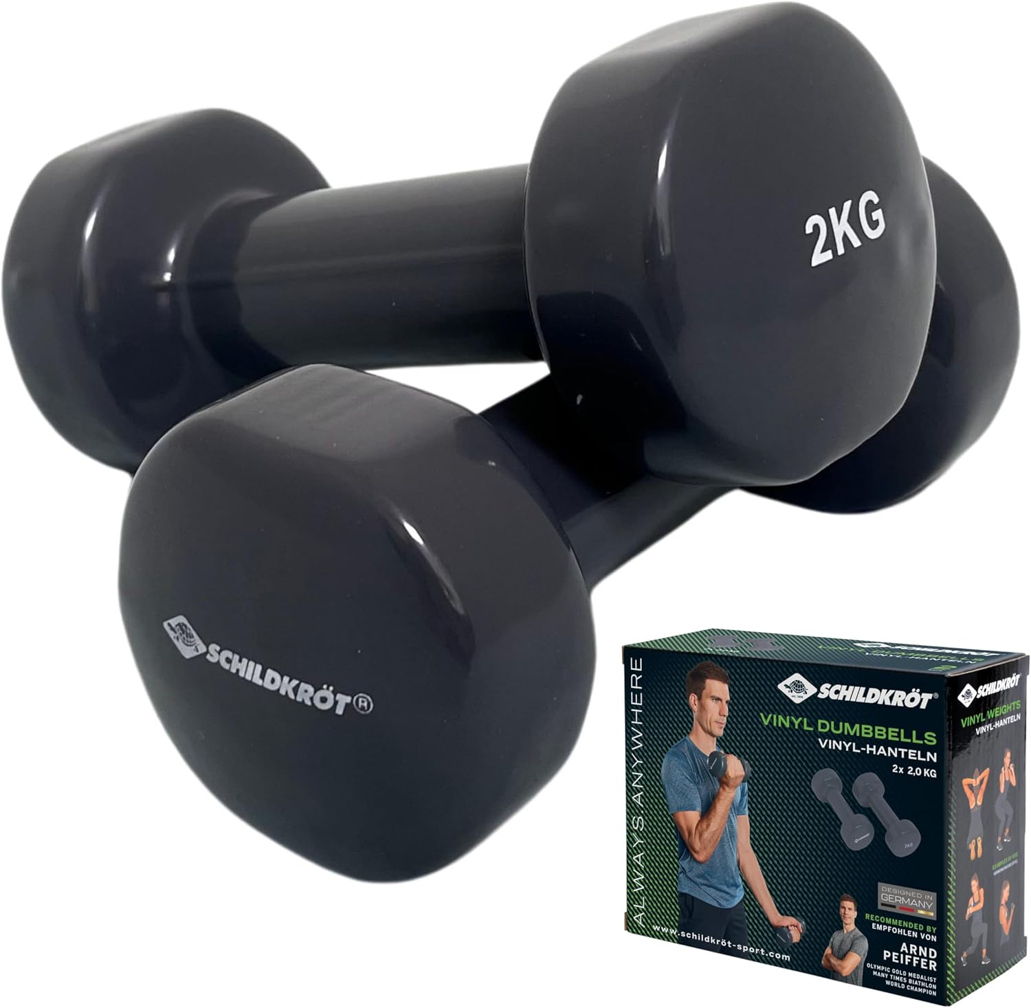Schildkröt Schildkröt Vinyl Dumbbell Set 4-Colour Box