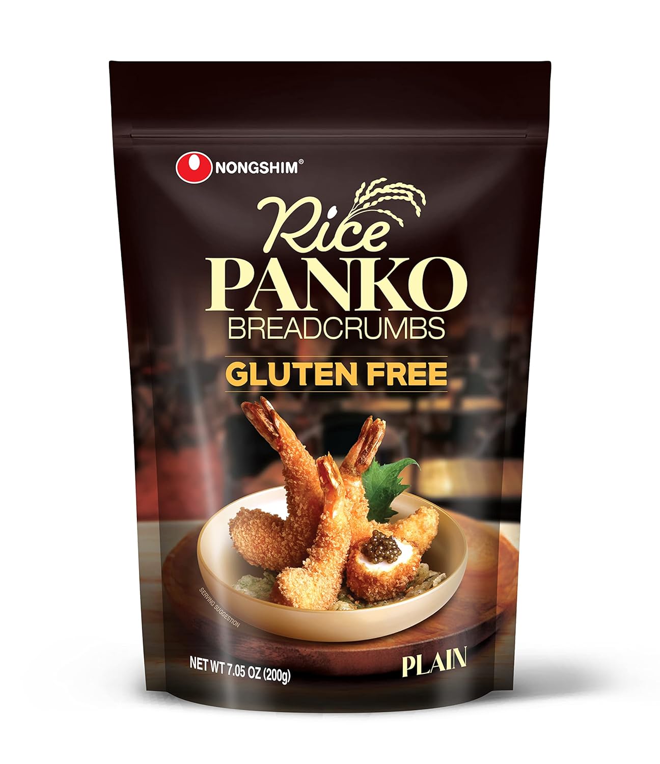 Nongshim GlutenFree Rice Panko Bread Crumbs, Light & Crunchy Breading For Air
