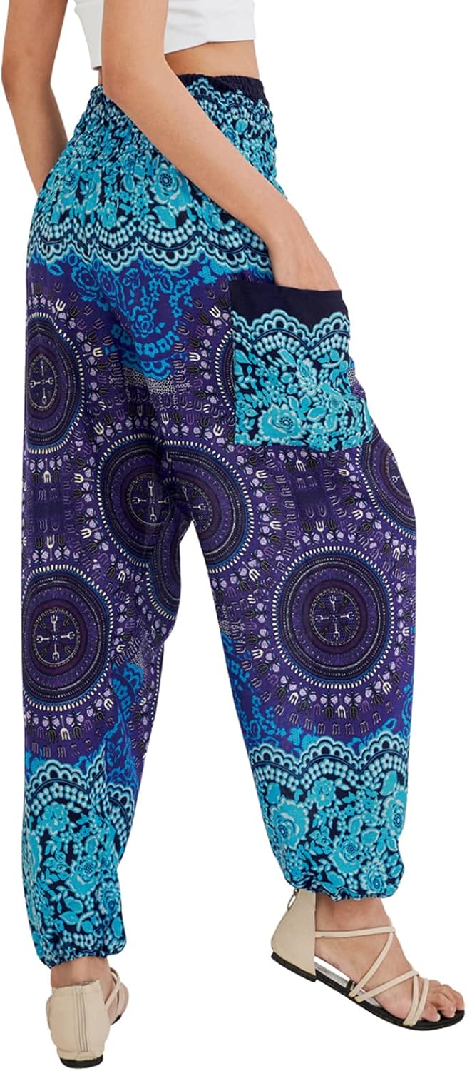 Joob Joob Boho Pants for Women - Hippie Harem Pants Women - Womens Yoga Pants – Comfy Bohemian Flowy Hippie Clothes - Image 8