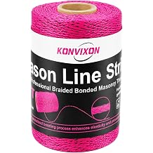 540 FT #18 Braided Nylon Masonry String Line, Flu-Pink Black