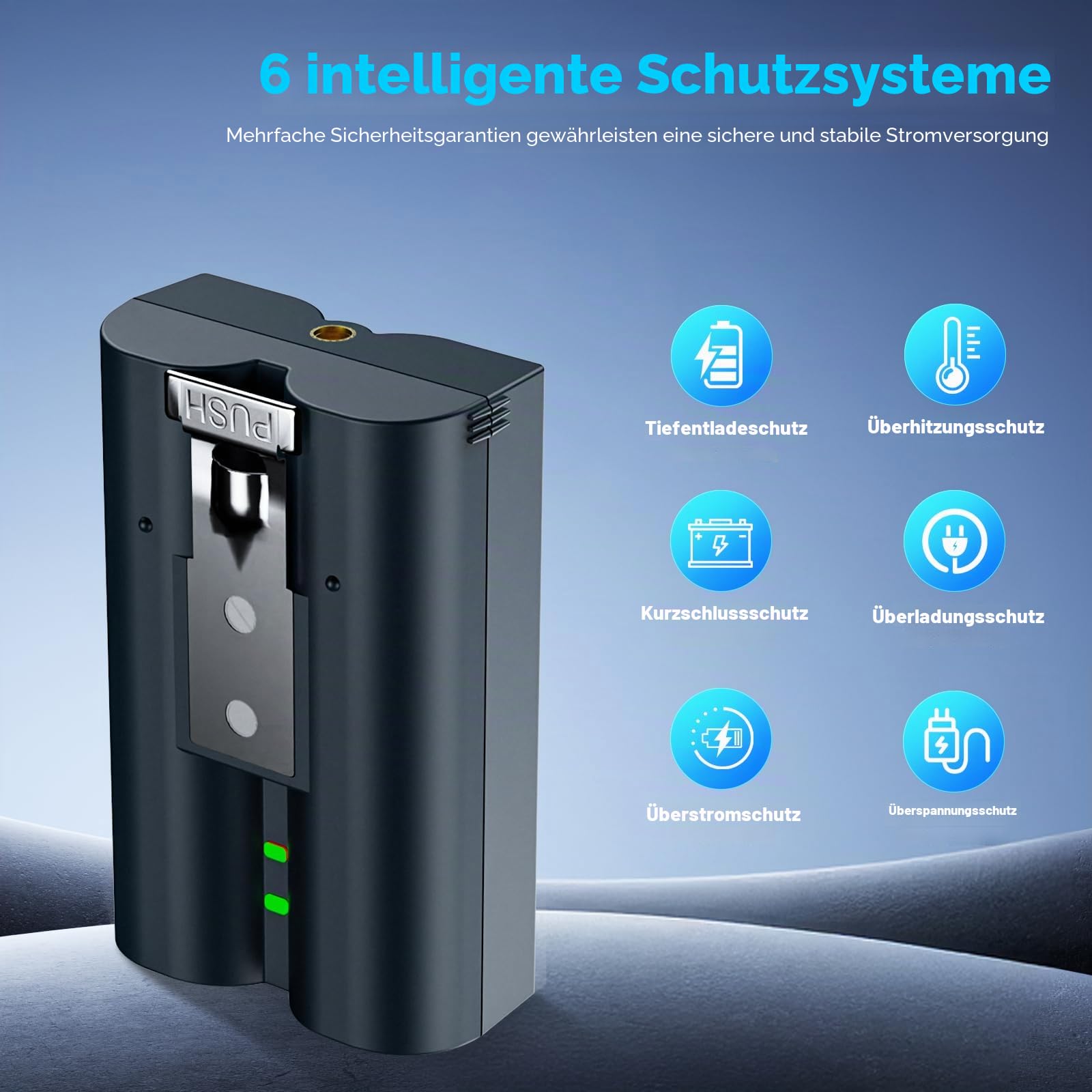 Akku Kompatibel mit Ring Kameras, 7200mAh 3,65 V Lithium-Ionen Batterie mit Ladestation für Ring Doorbell 2/3/3+/4, Stick Up Cam(2. und 3. Gen) und Spotlight Cam