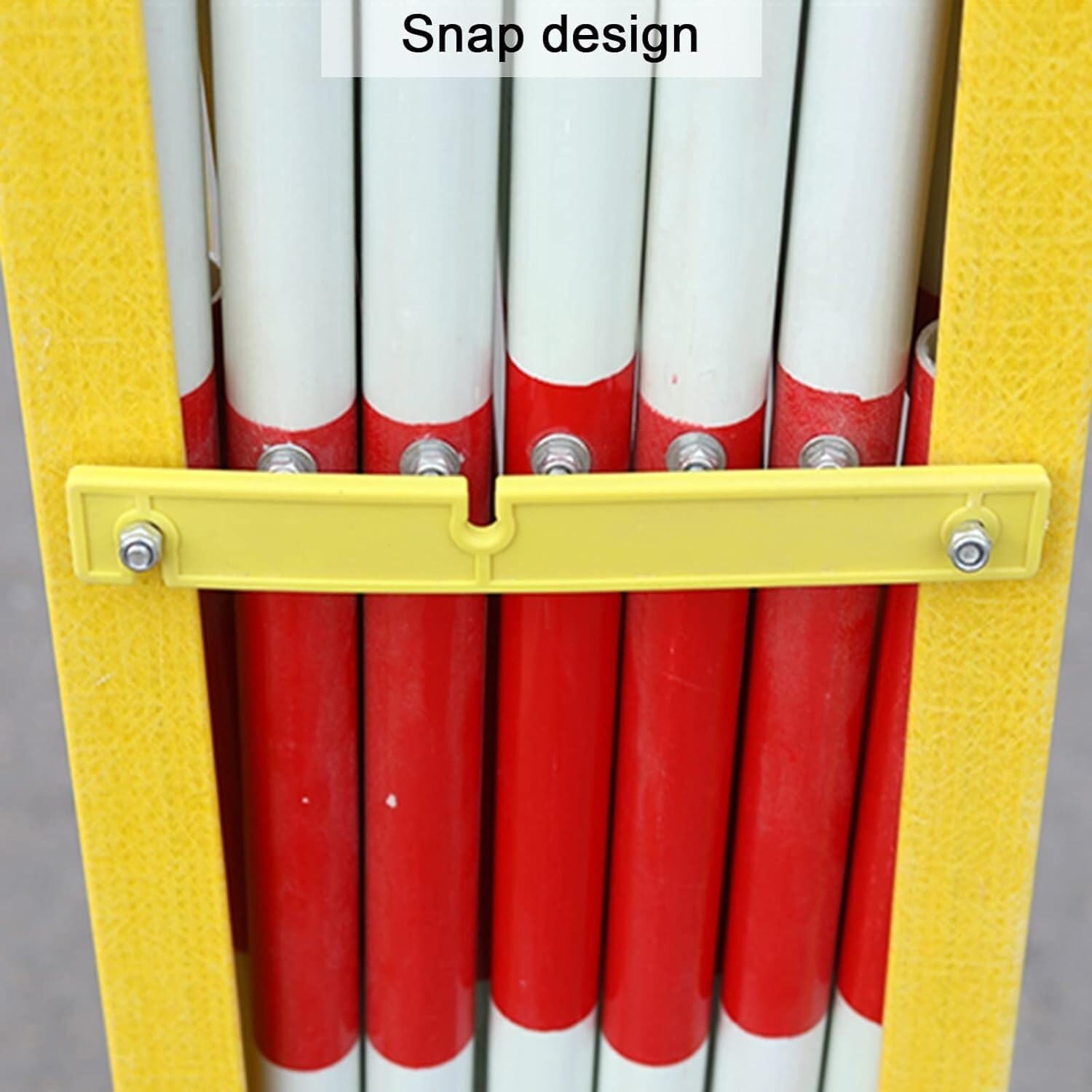 Expandable Metal Barricade with Wheels for Portable Traffic Control and Safety - Ideal for Events Construction Sites and Crowd Management.