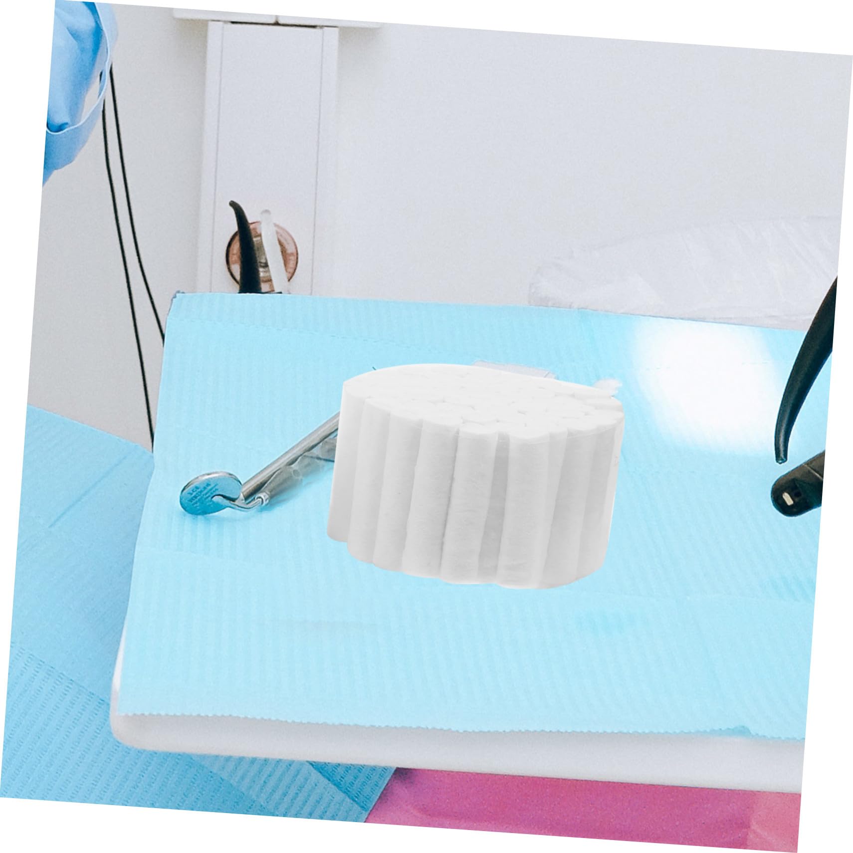 Rollo Dental de Algodón 5 Piezas 8x38mm, Hemostático | Alta Absorción, Ligero y No se Rompe Fácilmente, Uso en Clínicas y Hogar para Limpieza Bucal