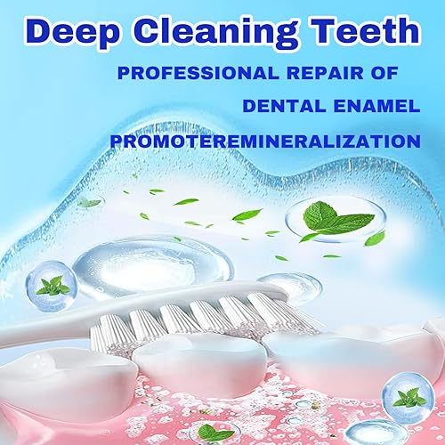 Miniatura 6 de Pasta dental hidroxiapatita para protección del esmalte y fortalecimiento de los dientes, menta suave, aliento fresco, uso diario para la salud