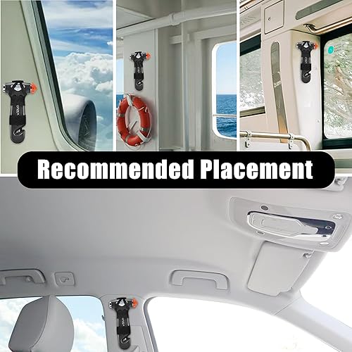 Miniatura 6 de Martillo de seguridad lindo y multifuncional herramienta de escape de coche con cortador de cinturón de seguridad y rompevanas, martillo de escape