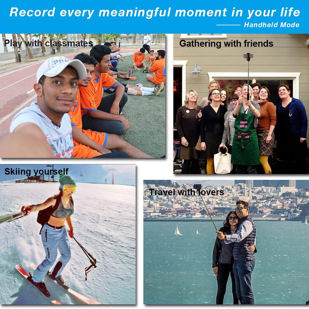 APEXEL WS-SQB641 in handheld mode for various social activities.