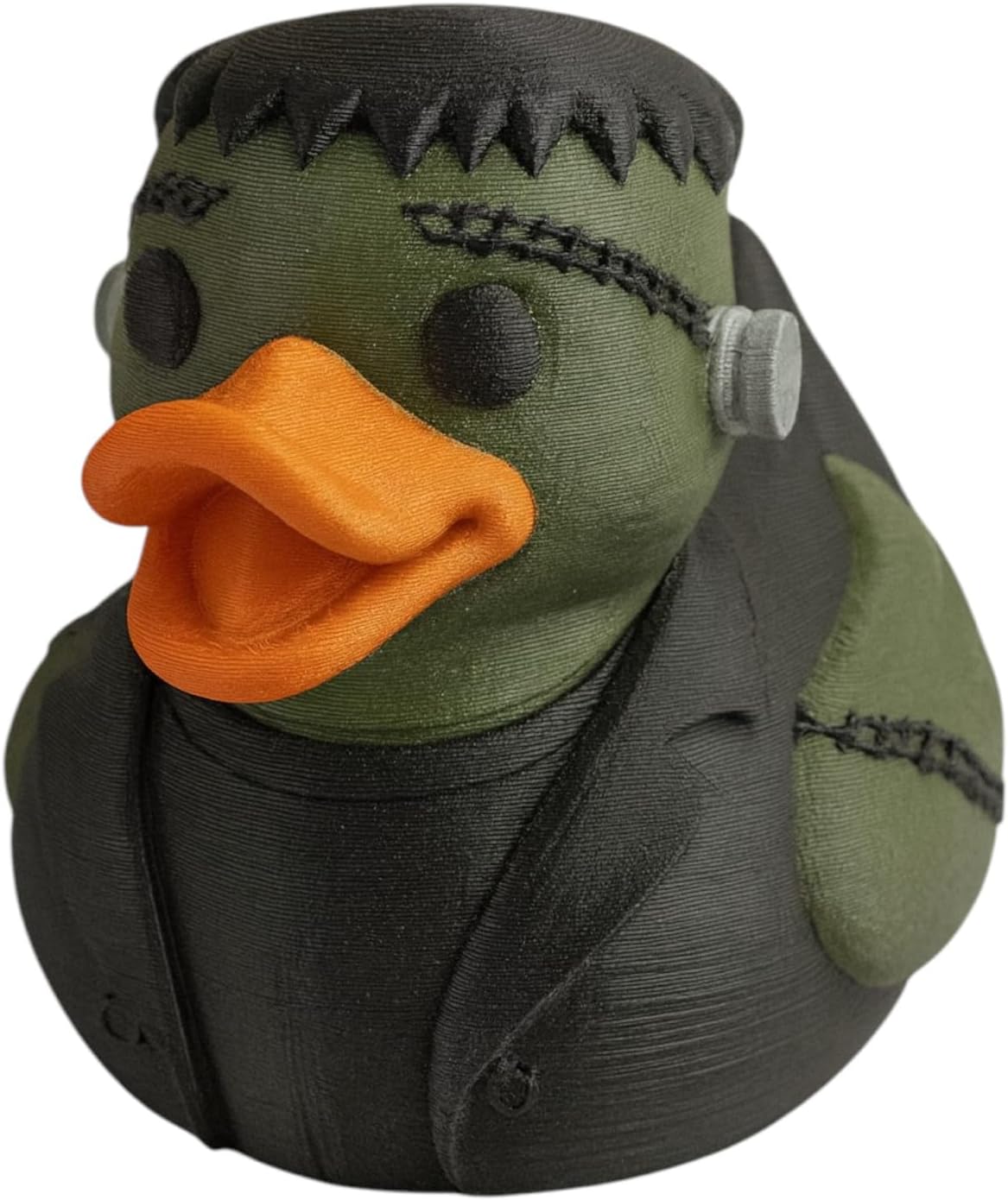 Frankenstein Duck Collectible Figurine - Gothic Themed Desk Decor for Halloween Display and Unique Gifts - 3D Printed in Canada image 2