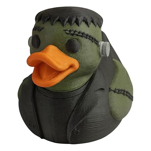 Halloween Frankenstein Duck Figurine – Funny Halloween Rubber Duck Monster