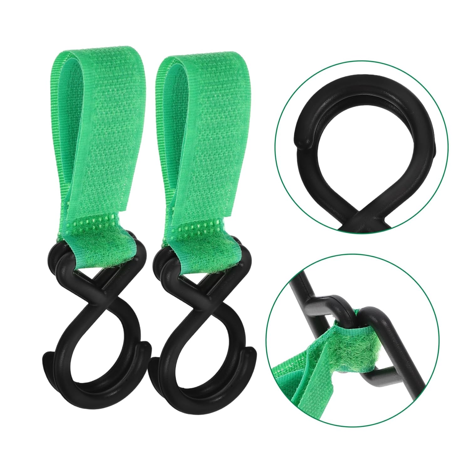 6pcs Nylon Multi-Function Hook for Stroller Diaper Bag Shopping Stroller Hooks for Hanging