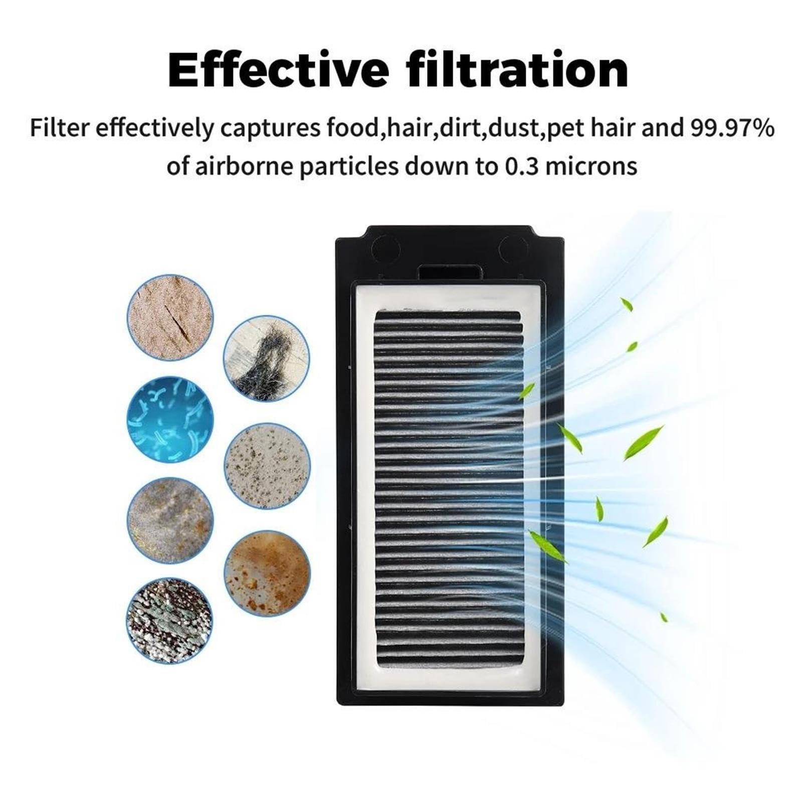 Cubo de basura y filtro, compatible con Ecovacs serie X5