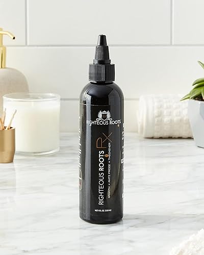 Miniatura 8 de Righteous Roots Rx - Aceite para el crecimiento del cabello, antiencrespamiento y espesante mejor para cabello natural rizado y ondulado, y barbas.