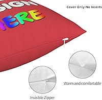 Vista 71 de Funda de almohada personalizada con nombre de texto fotográfico, funda de almohada impresa de dos lados para cumpleaños, Navidad, aniversario