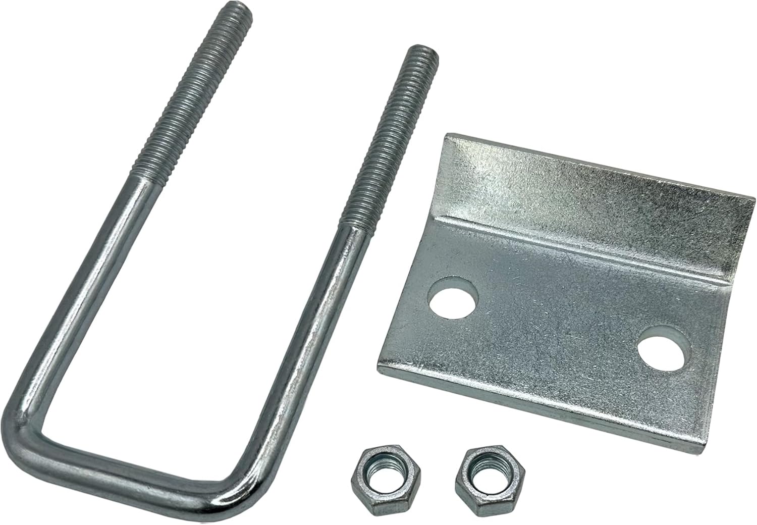 4 Pack Strut to Beam Clamp with Square U-Bolt and Nuts, 2-7/16" - 3-1/4" Channel (4)