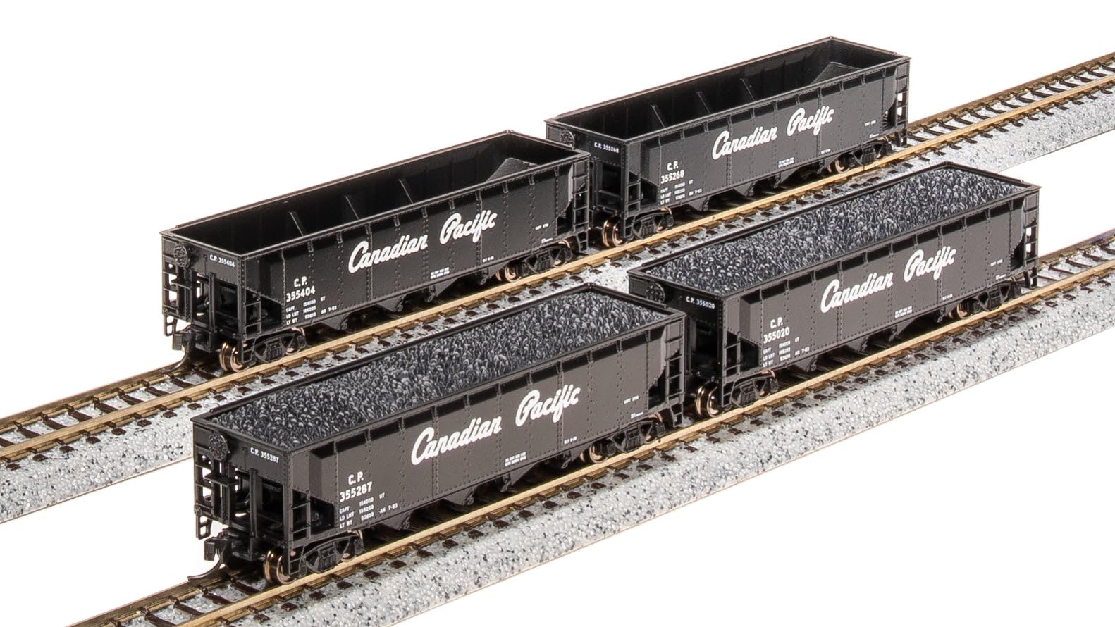 Broadway Limited 7435 ARA 70-Ton Quad Hopper, CP, 4-Pack, N (Fantasy Paint Scheme)