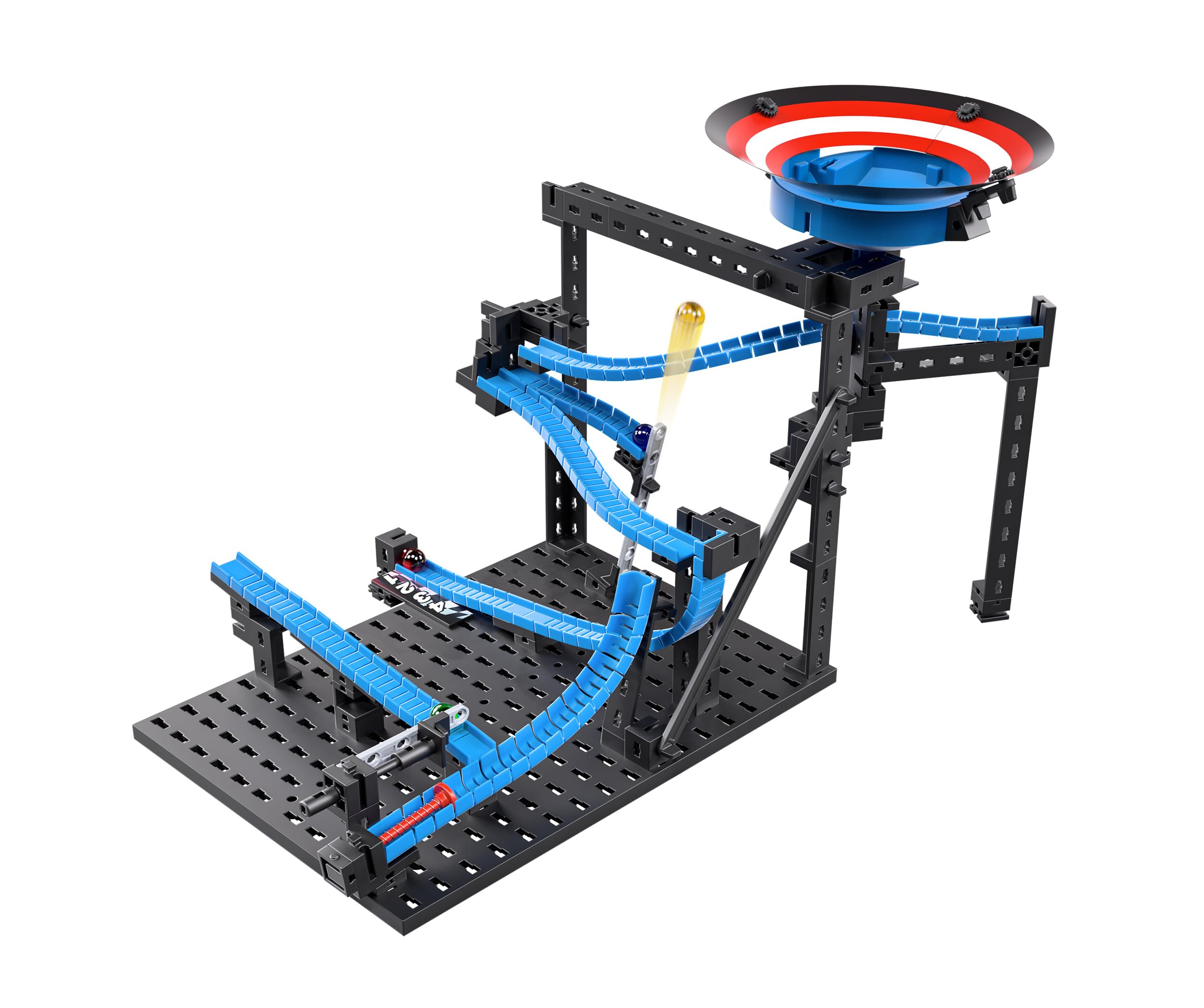 fischertechnik Marble Competition Booster 571897 – accesorio de pista de canicas, con embudo, a partir de 8 años
