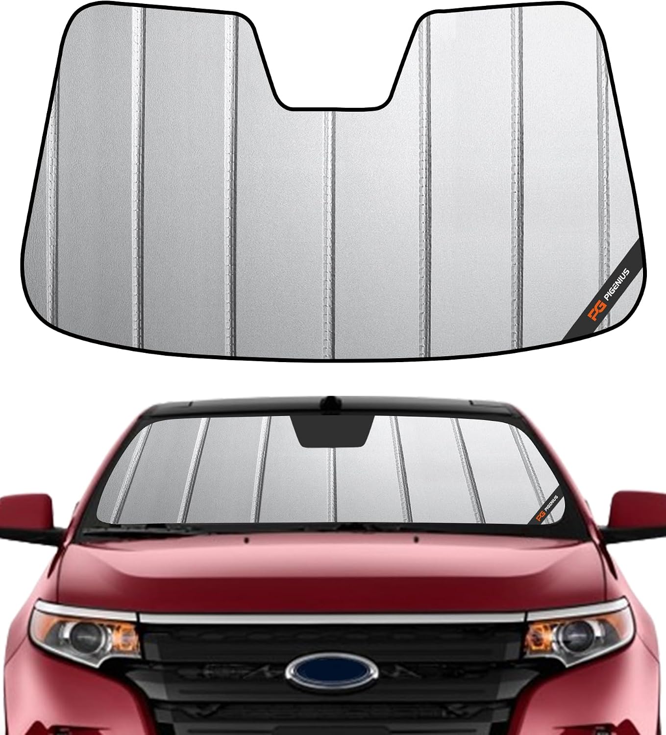 Pigenius Windshield Sunshade for Ford Edge 2011-2014, for Lincoln MKX 2011-2015 - Safeguard
