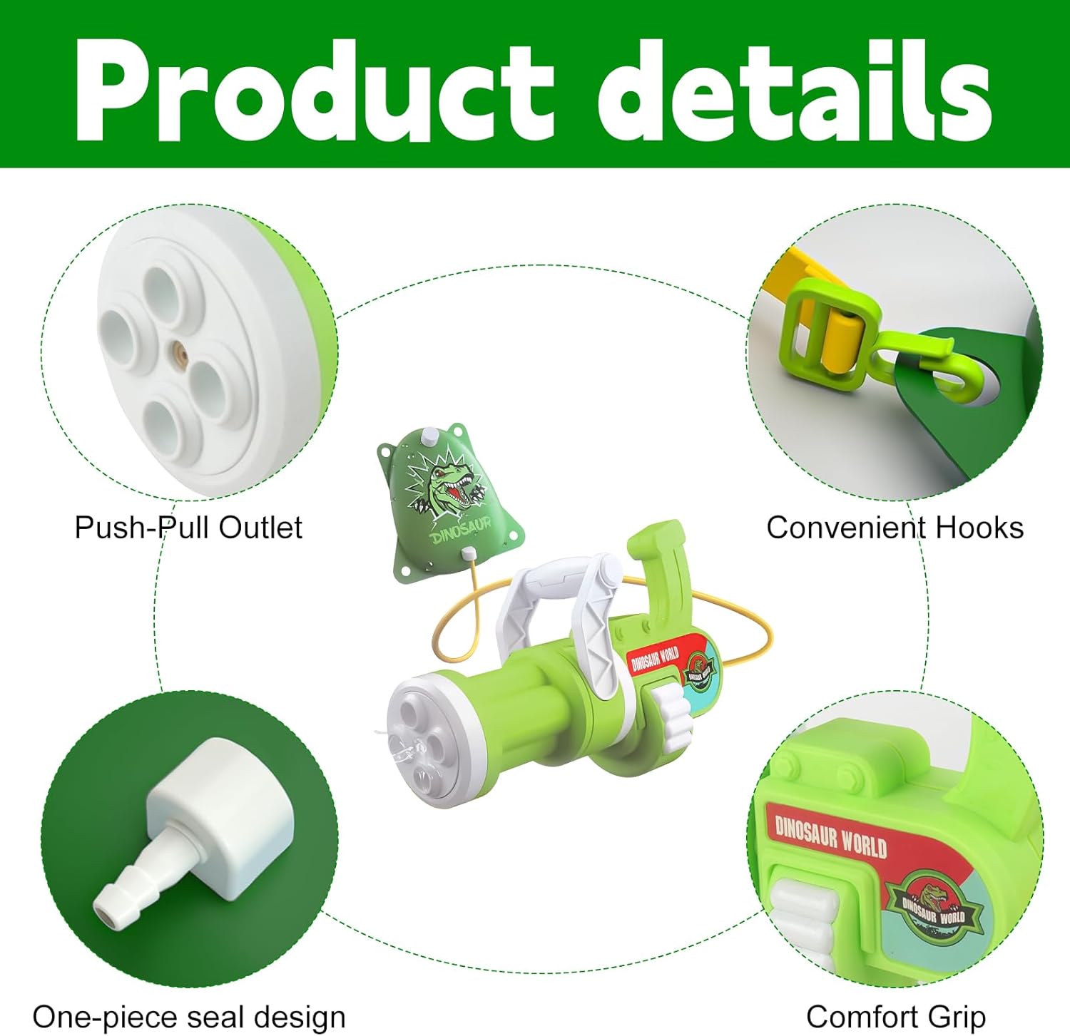 Water Gun for Children, Water Gun Small with 1800 ml Backpack, Water Spray Gun Range 2-7 Metres, Water Pistols for Children, Cute Backpack Toy for Swimming Pool, Beach, Water