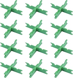 Xadnitu 12 Pieces 4-in-1 Deck Spacer Tools, Multi-Size Plastic Deck Board Spacers Including Thicknesses 1/16" 1/8" 3/16" 1/4" for Pressure Treated or Composite Decking