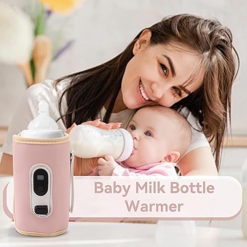 Miniatura 2 de Calentador de biberones, calentador de leche rápido para bebés, calentador de biberones portátil, multifuncional, USB, para el hogar, viajes,