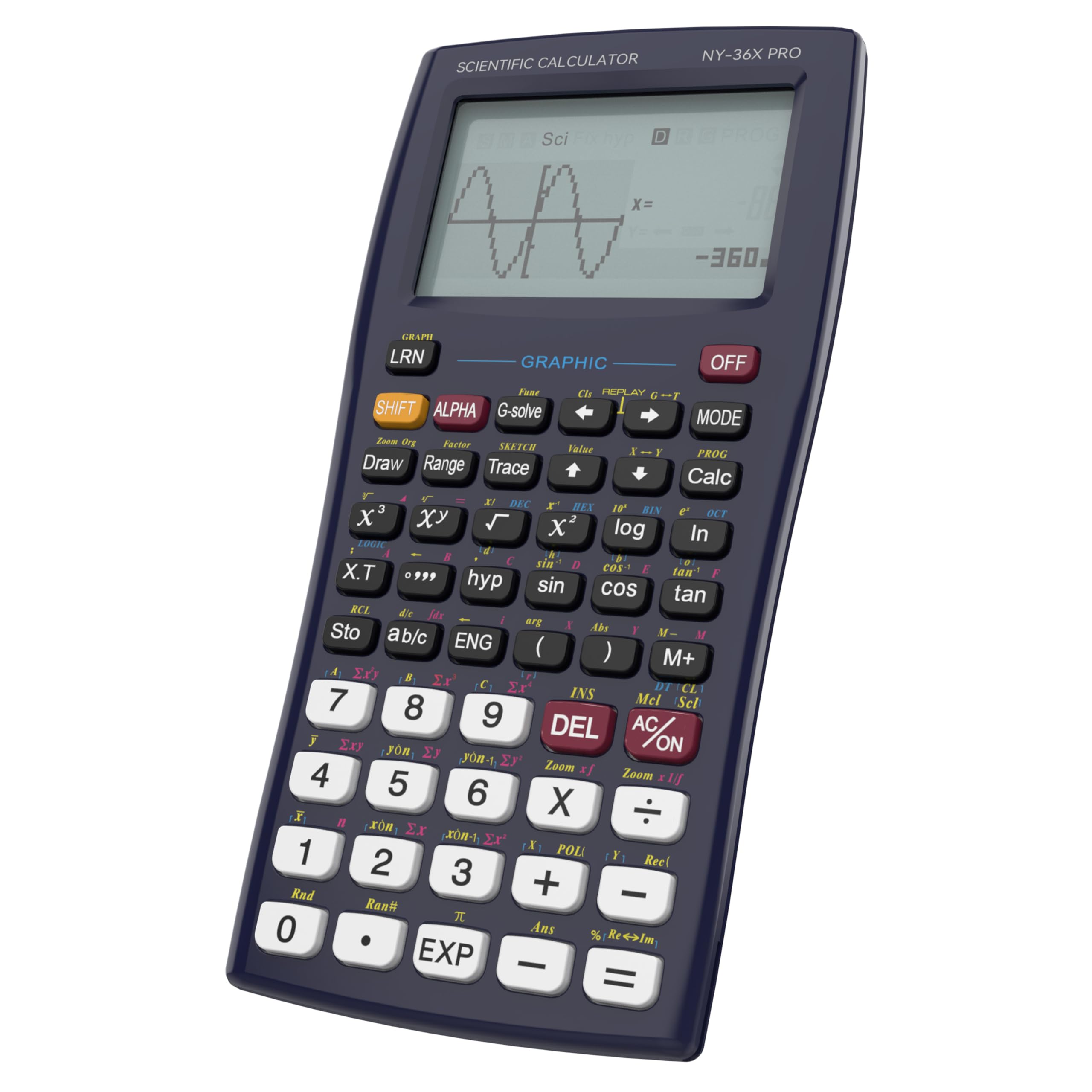 ROATEE Graphing Scientific Calculators 36X Pro 360 Functions for School | Desktop Calculators 3-in 14 Digit Display Office Supplies for High School Student Teacher Engineer