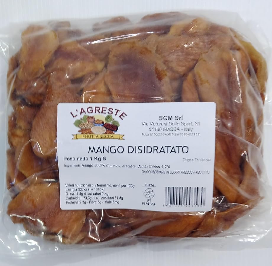 Mango essiccato naturale 1 kg l`agreste