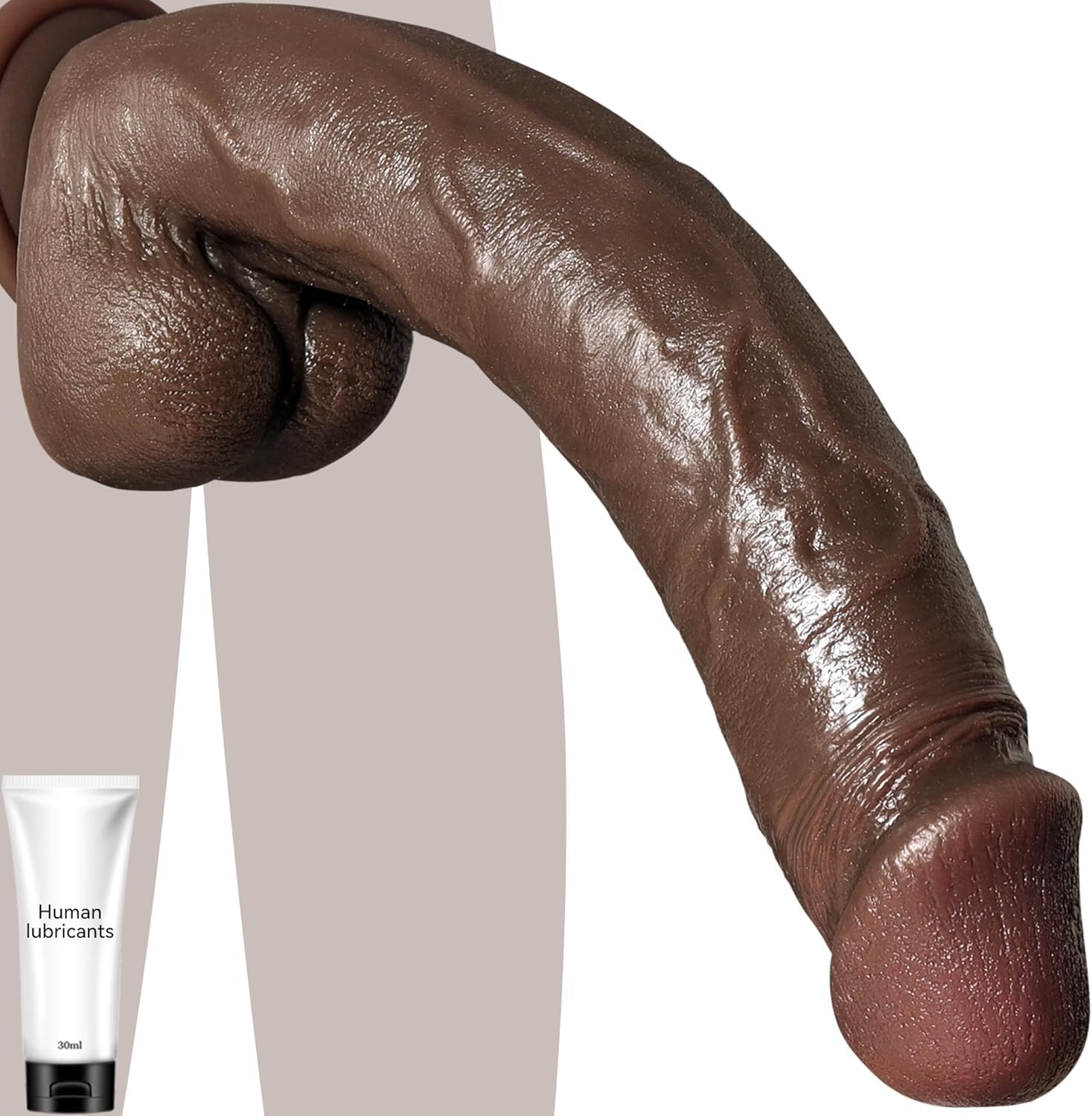 30CM XXL Dildos Schwarz Realistische Dildo Sexspielzeuge Realistischer Black Dilos für Frauen G-Punkt und Anal mit starkem Saugnapf große Erwachsenen-Penis Sexspielzeuge für Frauen Männer und Paare