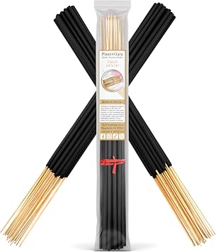 Palo Santo Exotic Incense Sticks Jumbo 19 Inch Long - Bulk 1 Bundle 27 to 30 Sticks - Natural 19 "Extra Large with Aroma Smooth الذي يحترق لمدة 3 إلى 4 ساعات لكل منهما.