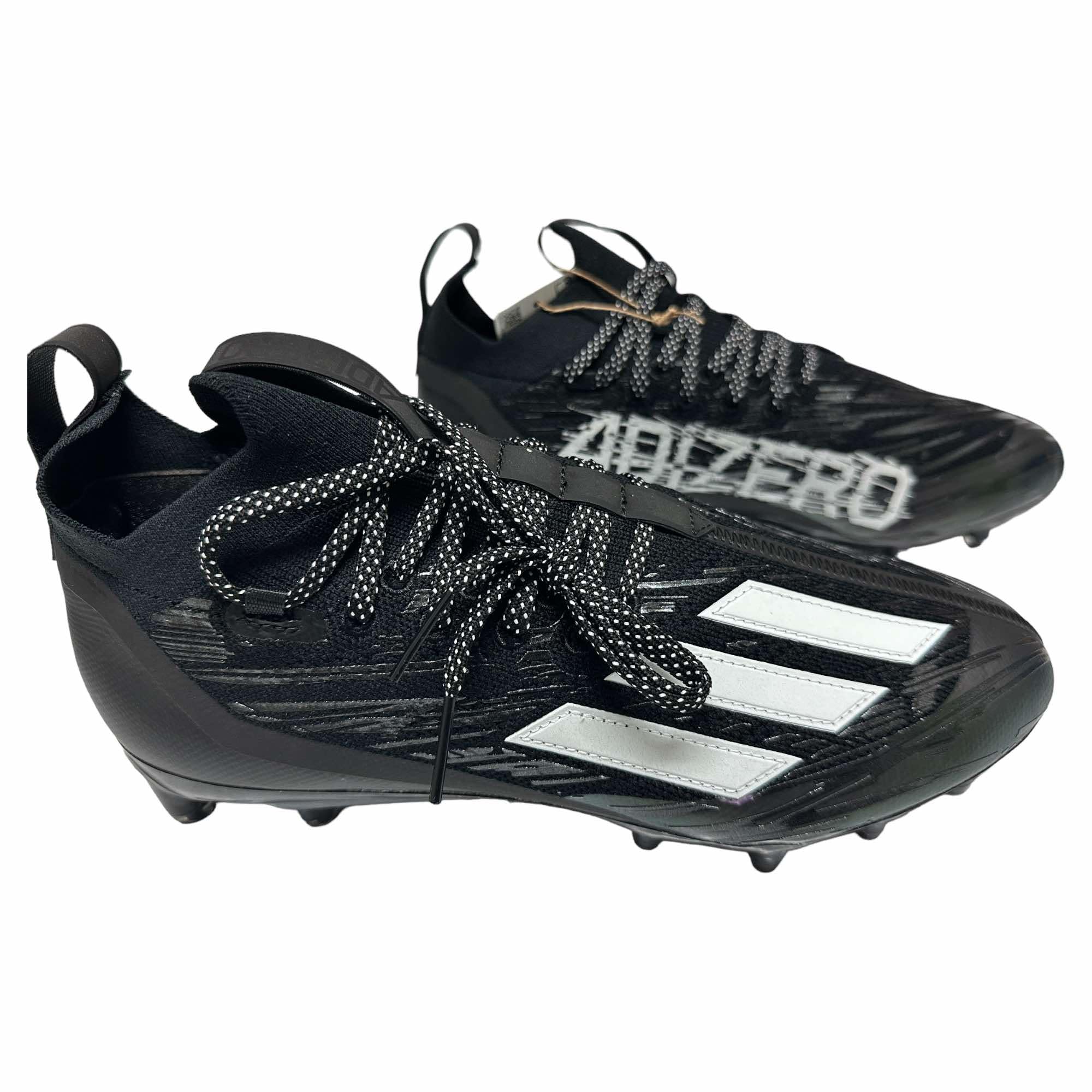 Adidas Men's Adizero Primeknit RFS Football Cleats Shoes Black/White/Grey/Purple Haze #HP8861 - Size Men's 16