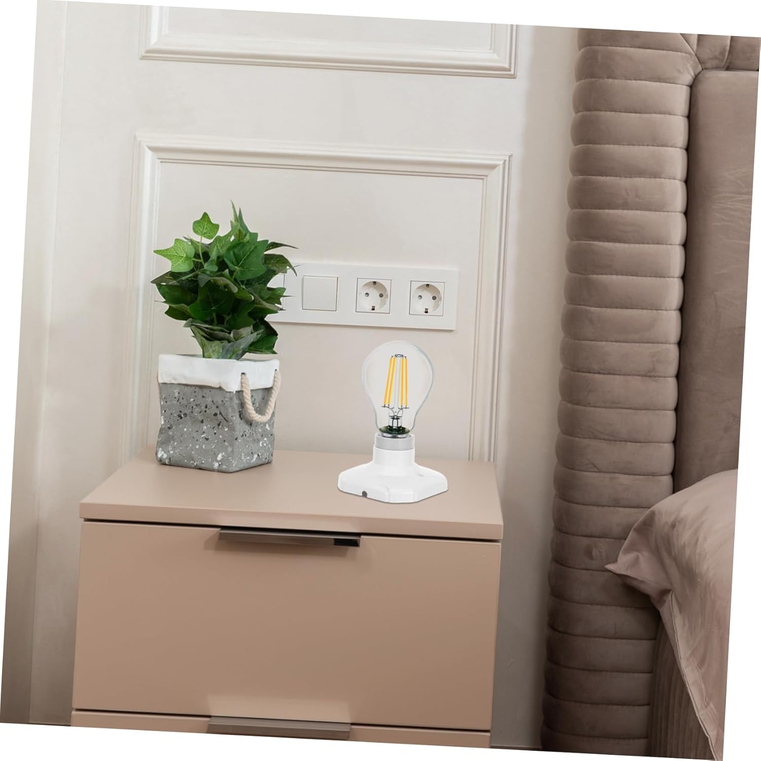 jojofuny 20Pcs Screw-Type Ceramic Ceiling Lamp Holder Base for Bulbs Compatible Pendant Lamp Socket Replacement Easy Installation Light Bulb Fixture for Home and Commercial Use