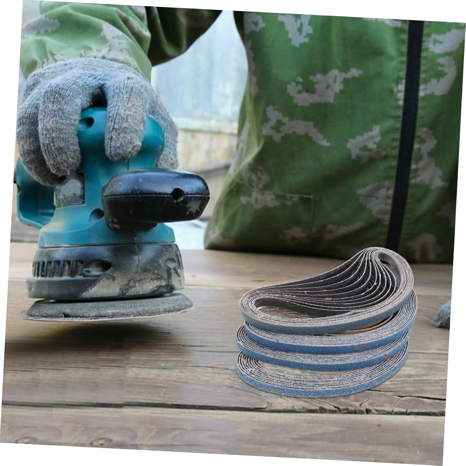 Angoily 40pcs Precision Engineering Sandpaper Assorted Sanding Belt Cleaner Multipurpose Use for Stainless Steel Metal