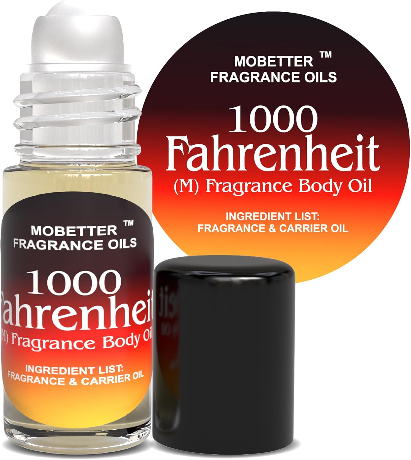 MOBETTER FRAGRANCE OILS 1000 Fahrenheit 1 Oz Perfume Fragrance Body Oil for Men