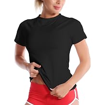 BUBBLELIME Short Sleeve Rashguard for Women Swimsuit Surfing Swimwear Top | UPF 50+,Sun Protection,Swim Shirts,Running Workout,Quick Dry