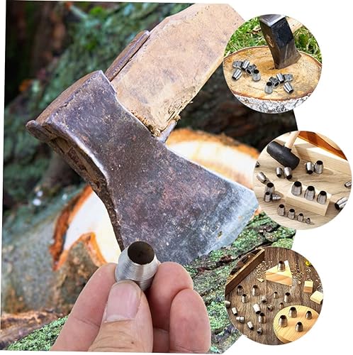 Miniatura 8 de Kit de 7 piezas de repuesto de cuñas de hierro para asas, suministros de cuña para fijación segura de mangos, ideal para mantenimiento de