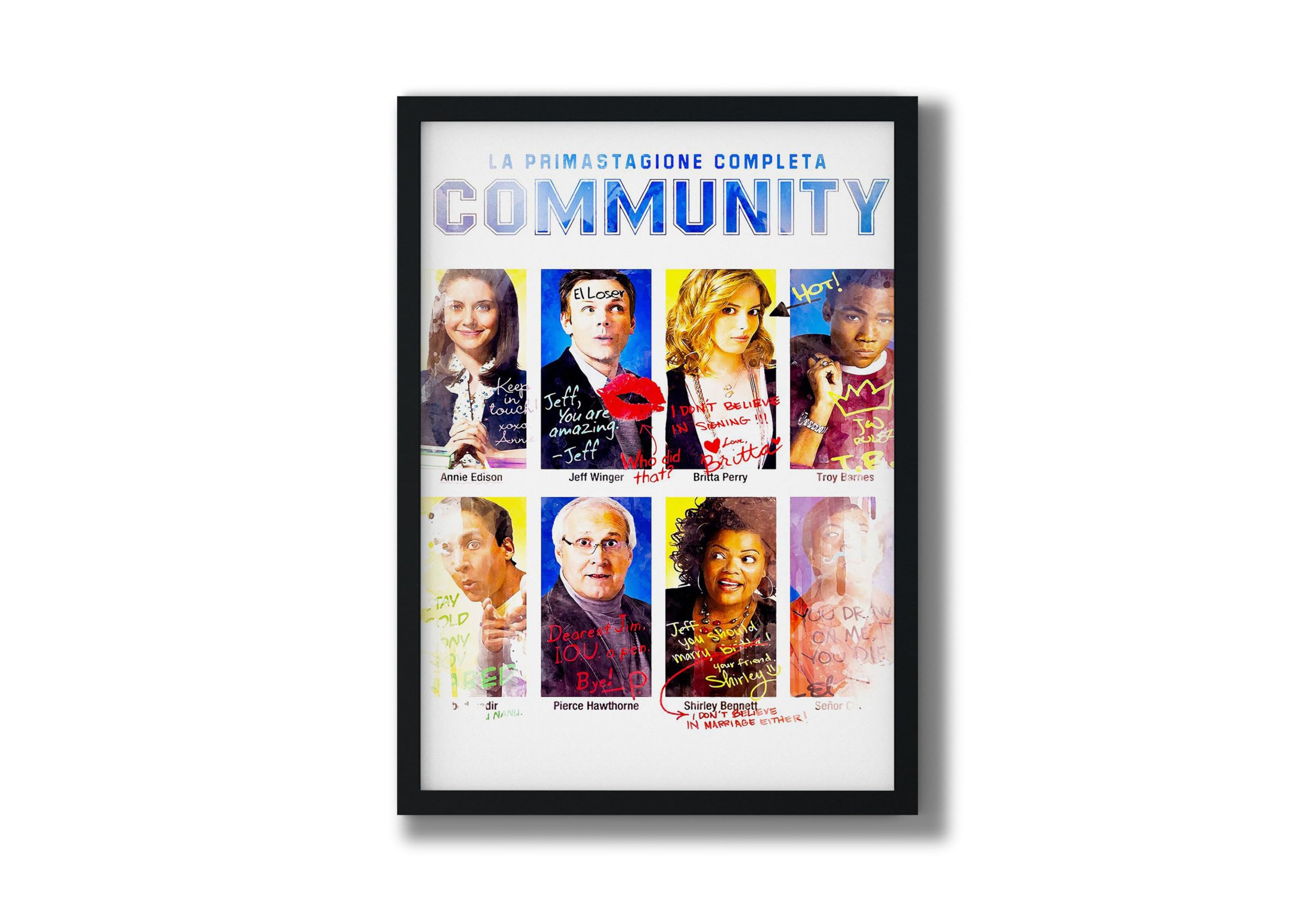 MOMONTS Discoveries Community: Season 9 Highlights Without Glass Wall Photo Frame with Poster Ember, Dramatic Chronicles Design (Medium (8.72 x 12.62), Black)