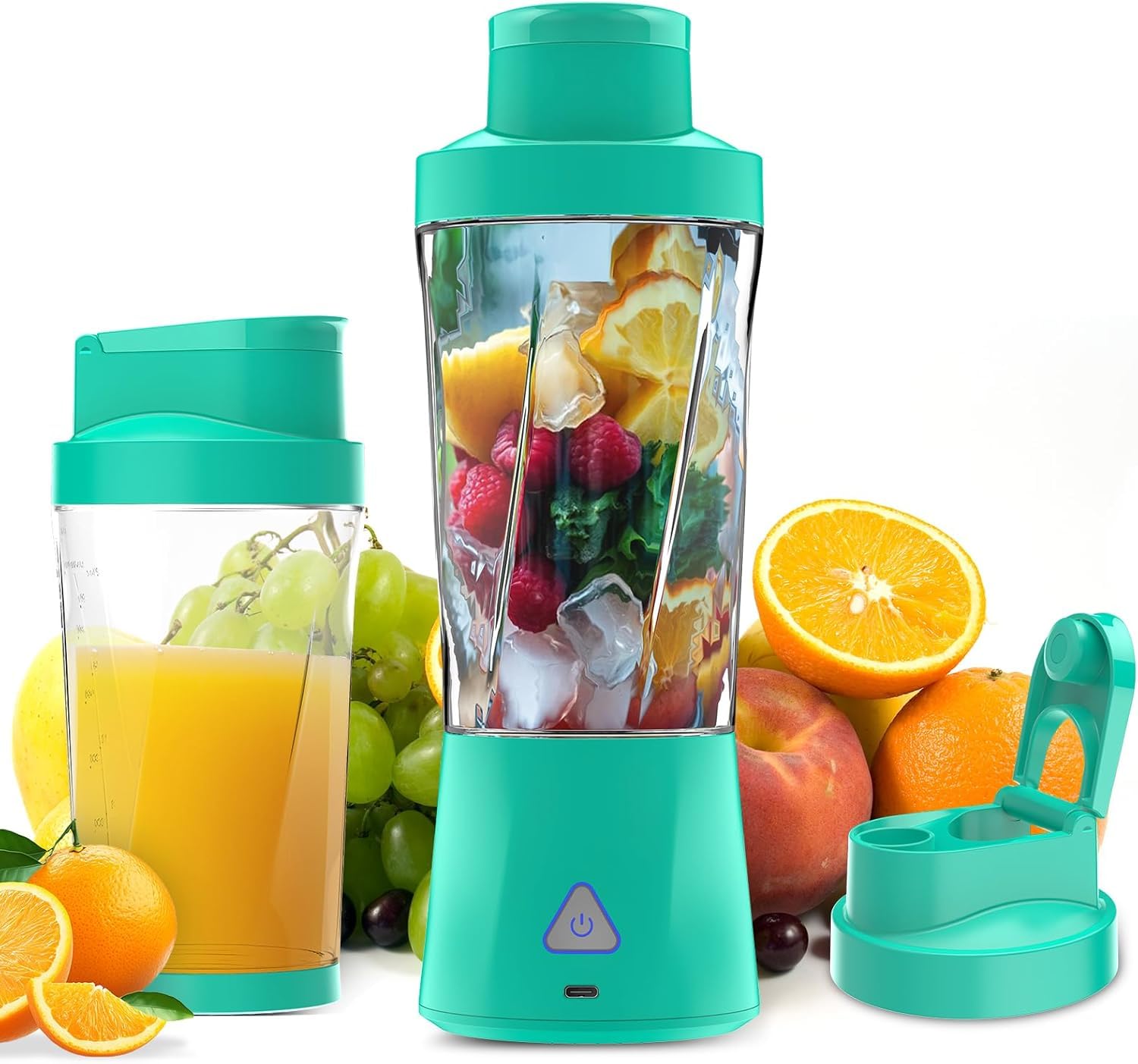 Portable Blender, 360 Watt Personal Blender for Shakes and Smoothies, Green