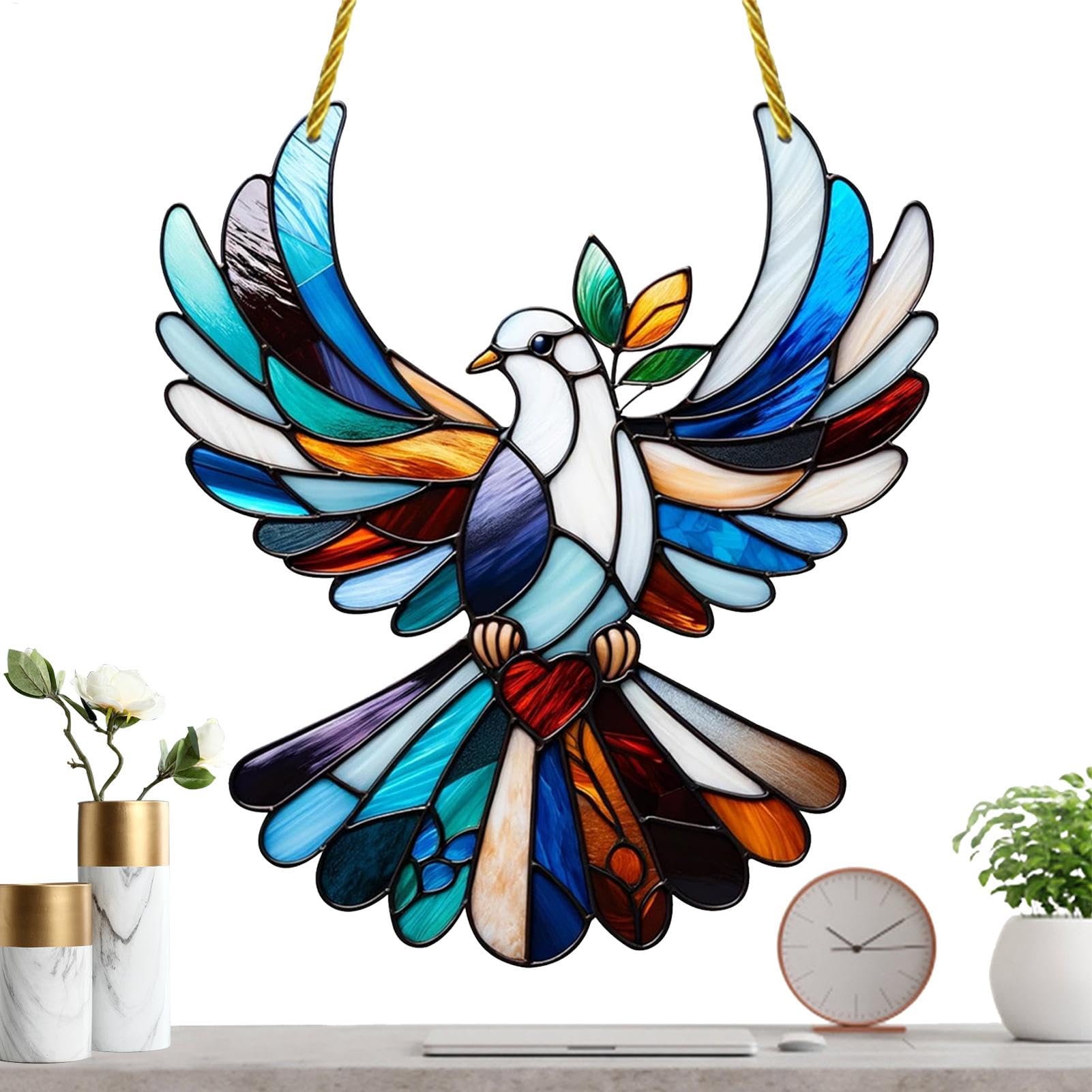 Sun Catchers Outdoor Window Acrylic Dangling Plume Sun Catcher Decoration