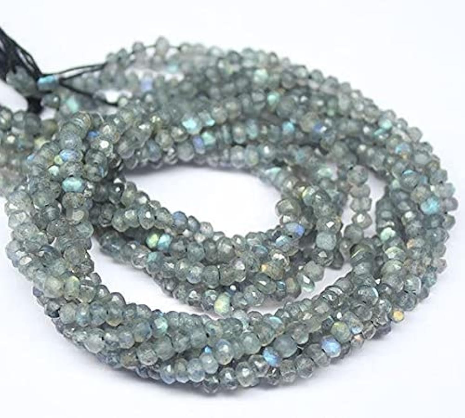 Labradorite bleue perles 3mm LKBEADS pierre naturelle facettée en lot