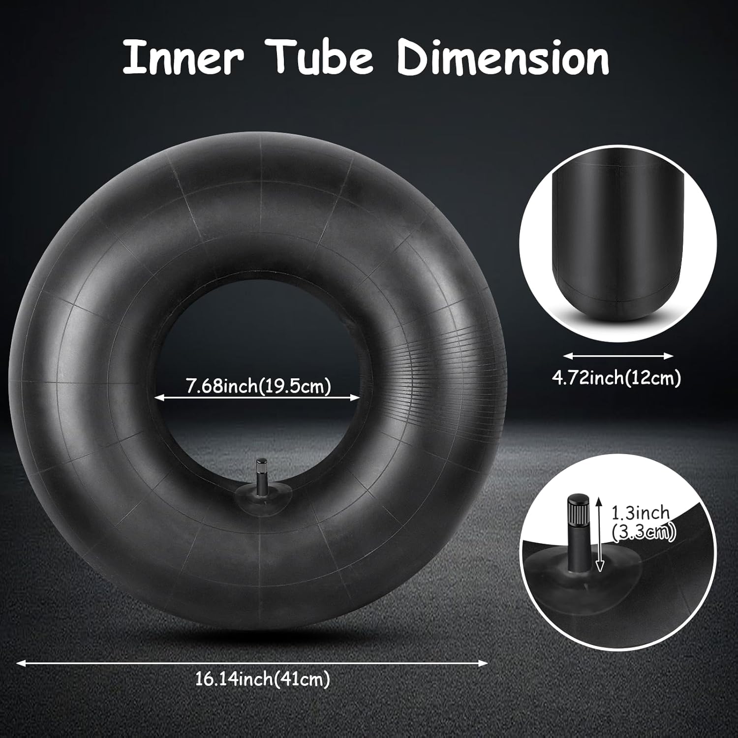 20x8.00-8 Inner Tube,20x8-8,20x10.00-8 Tire Tube,20x10-8 for Lawn Mower,Golf Cart,Garden Tractors,Motorcycles,Lawn Tractor,Wheelbarrow,with TR-4 Straight Valve Stem 4 Pack