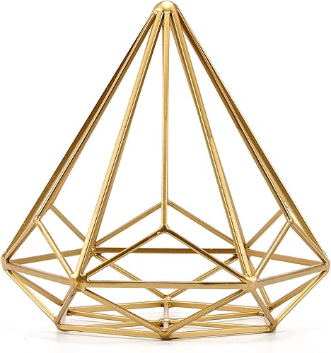 Miniatura 7 de Escultura abstracta geométrica de metal de 5.6 pulgadas de ancho x 16.3 pulgadas de alto sobre base de hierro fundido, escultura geométrica de