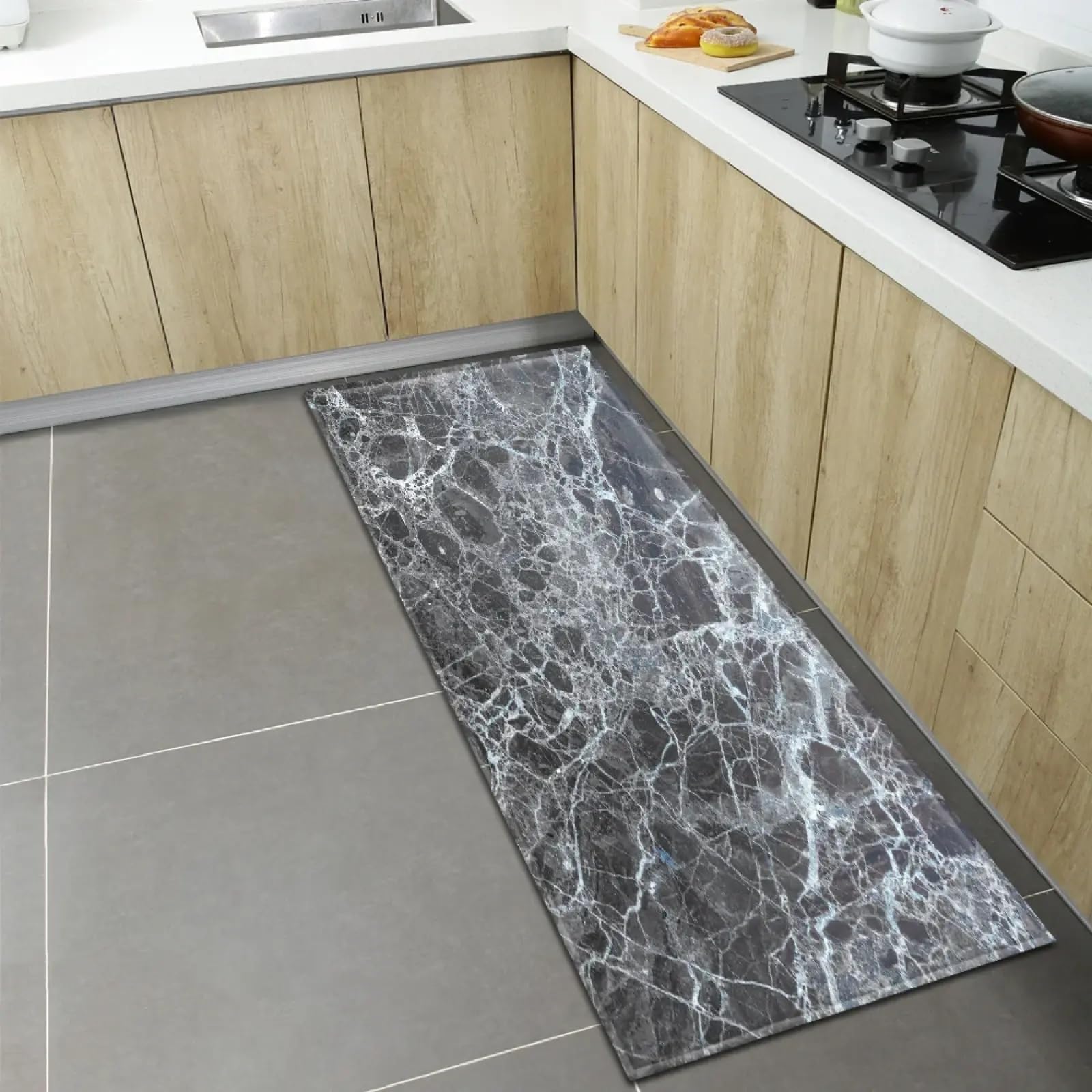Paillasson d'entrée et tapis de couloir long pour une décoration de maison