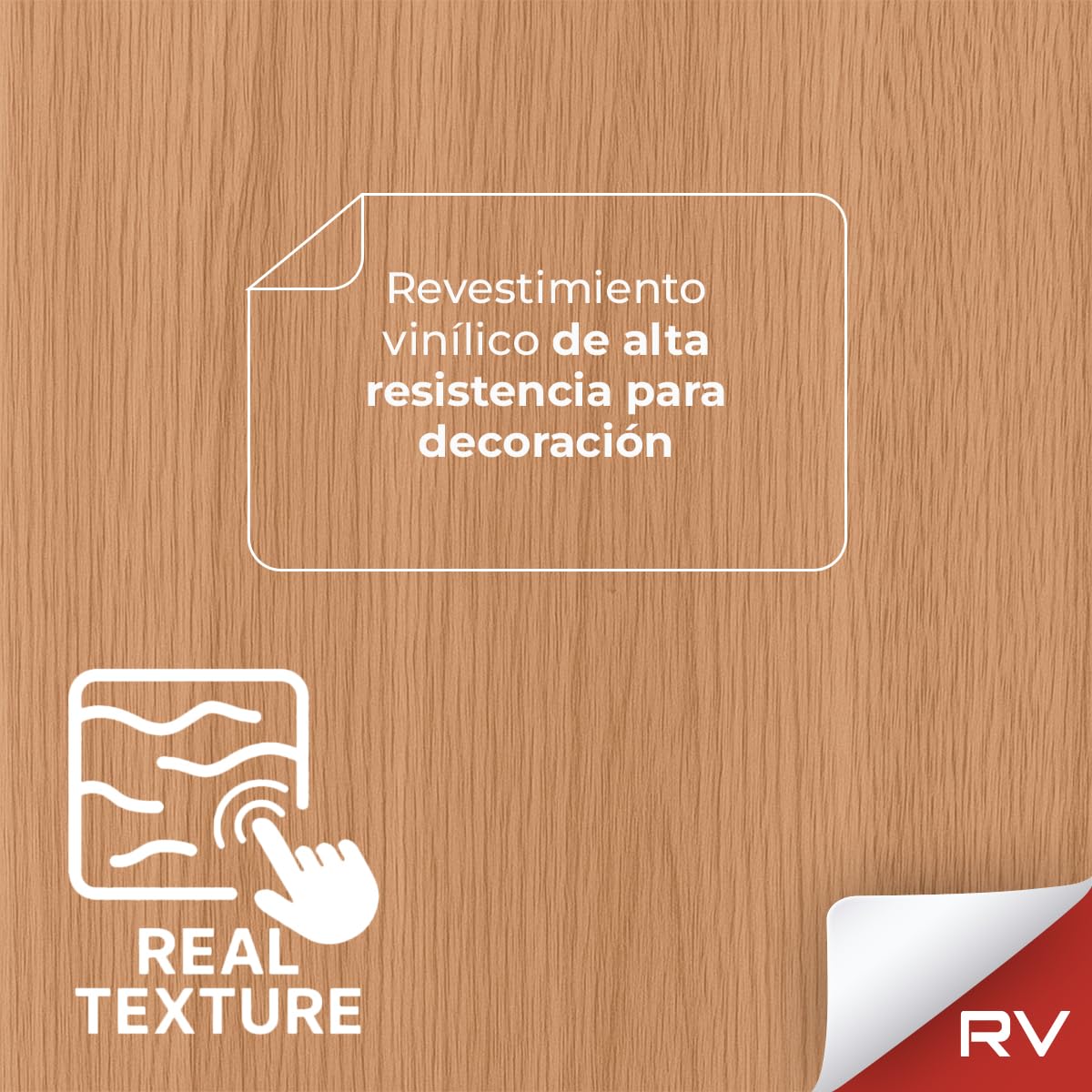 Vinilo para Exteriores en Rollo Alta Resistencia Filtro UV & Fluor - Madera Roble - 124 x 200 cm