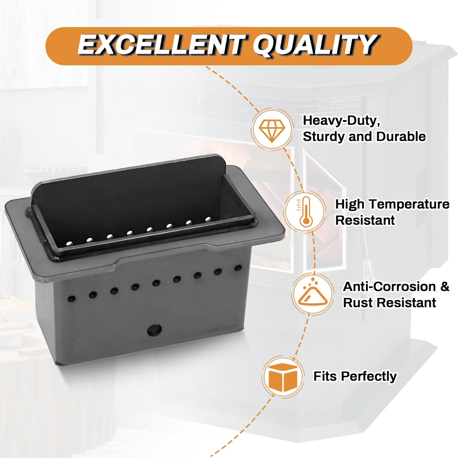 PU-SSBP Burn Pot Replacement Parts for Englander 25-CB120, 55-SHPCB120, 55-TRPCB120, 25-SSP01, 55-SHSSP01, 55-TRSSP01 Pellet Stoves, VP00421 Firepot Burnpot for Englander Smart Stove CB120, SSP01