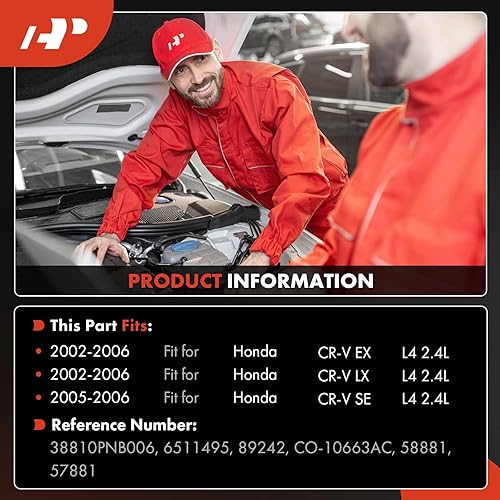 Miniatura 3 de A-Premium Compresor de aire acondicionado y aire acondicionado con embrague compatible con Honda CR-V CRV 2.4L 2002 2003 2004 2005 2006 - [apto para