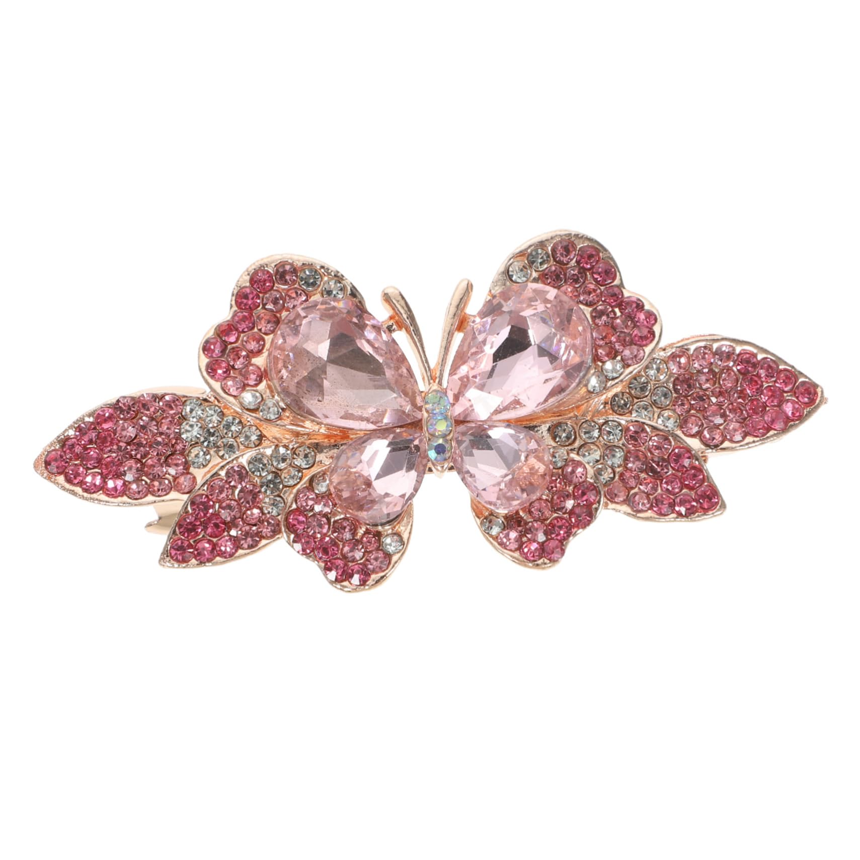 MAGICLULU 5 Piezas Pinza De Pelo De Diamantes De Imitación Pinzas Para El Cabello De Baile Clip De Flequillo Pasadores Con Clip De Resorte Pasador De Pelo Perder Presilla Lateral Metal Paseo